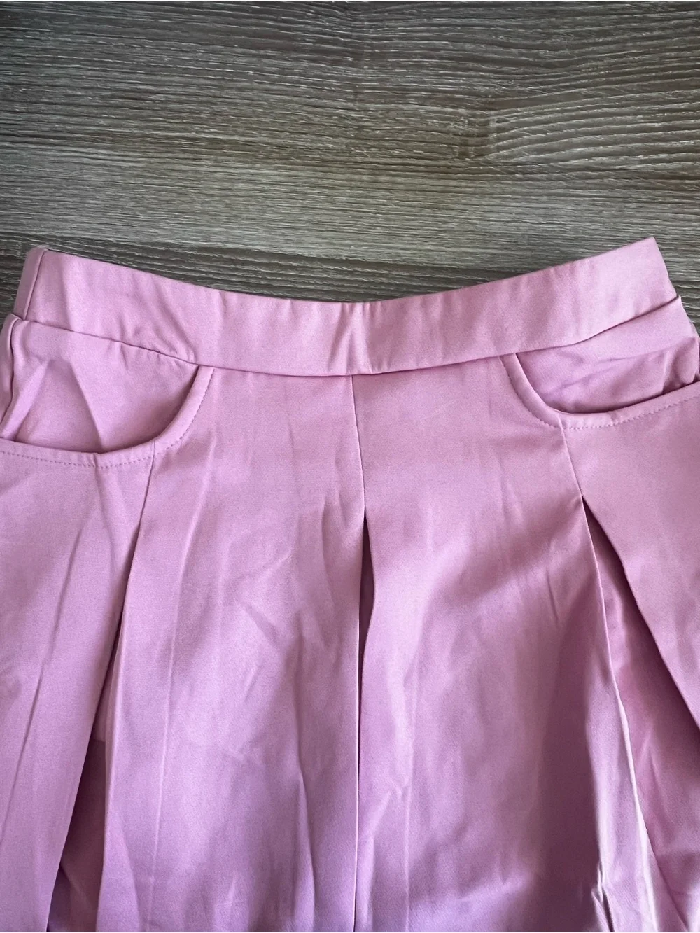 Girls' Pink Pleated Skater Skirt
